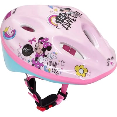 Disney Minnie Mouse Fietshelm - Kinderhelm - Geschikt voor Fietsen, Skaten & Steppen - Verstelbaar - Maat 52-56 cm - Roze