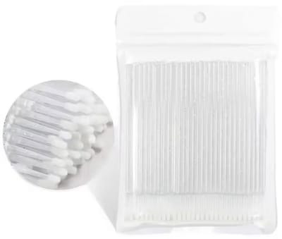 Wimperborsteljes - Microborstel voor wimpers - Wit - 100stuks - Softborstel - 10CM lang - Wimperverlenging - Wimpers verven - CHPN
