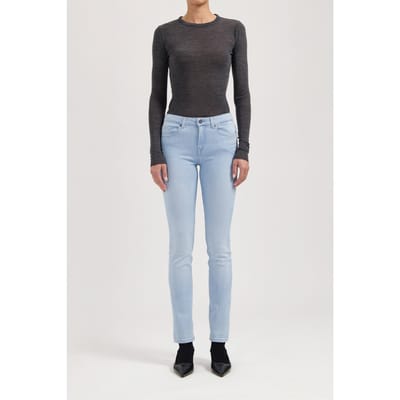 Mud Jeans Faye Low Slim Sunny Stone Maat: W25L32 | Skinny Jeans Outlet | Dames | Blauw