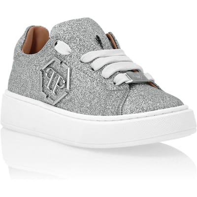 Glitter Lo-Top Sneakers Hexagon