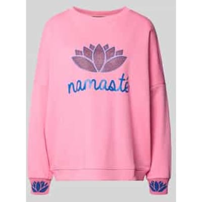 Oversized sweatshirt met geribde boorden