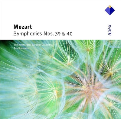 Mozart: Symphonies nos 39 & 40 / Ton Koopman, Amsterdam Baroque Orchestra