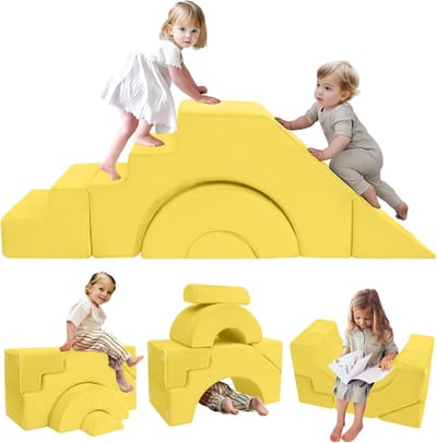 Modulaire kinderbank voor kinderen - uitklapbaar kinderkamermeubel met zit- en ligfunctie