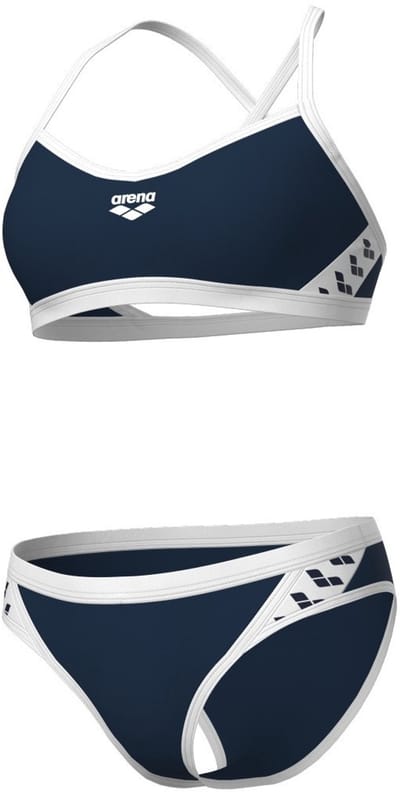 ARENA | W Icons Bikini Cross Back Solid navy-white (Maat - 34)