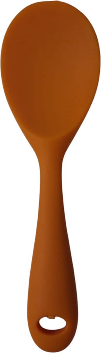 Doodadeals® - Siliconen Rijstlepel - Rijst Opscheplepel - Rijstlepel Kunststof - Oranje- 1 stuk