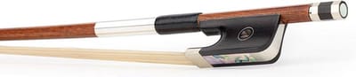ELS FBC-5044-W cello bow, 4/4, carbon fiber/wood layered, round, ebony frog, parisian eye, fully nickel mounted