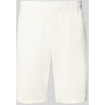 straight fit korte broek met achterzak