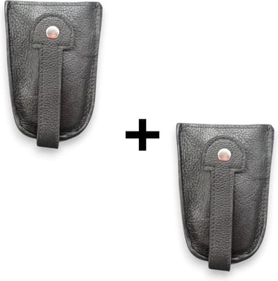Leren Sleuteletui - Sleutelzakje - Sleuteltasje - Dames - Heren - 2pack