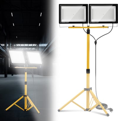 Bouwplaats LED schijnwerper 200W – Krachtige koud witte verlichting – IP66 waterdicht voor buitengebruik en werk