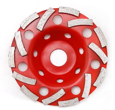 Slijpschijf voor beton en natuursteen, Ø 120 mm, dubbele rij voor graniet en metselwerk, ideaal voor potschuurmachine
