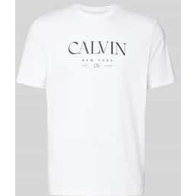 Calvin Klein Ss 20s Calvin Graphic Tee Brilliant White Größe: S | Basic T-Shirts Outlet | Herren | Weiß