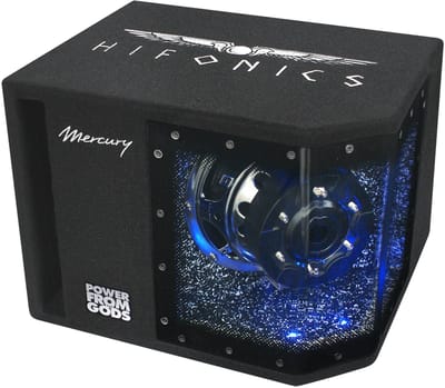 Hifonics Mercury MR8BP Bandpass subwoofer 8 inch / Auto subwoofer LED.