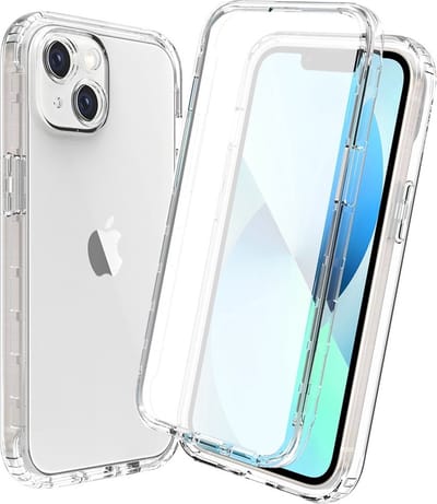 Coverup Hoesje - Geschikt voor iPhone 14 Hoesje - Coverup Front & Back TPU Back Cover - Transparant