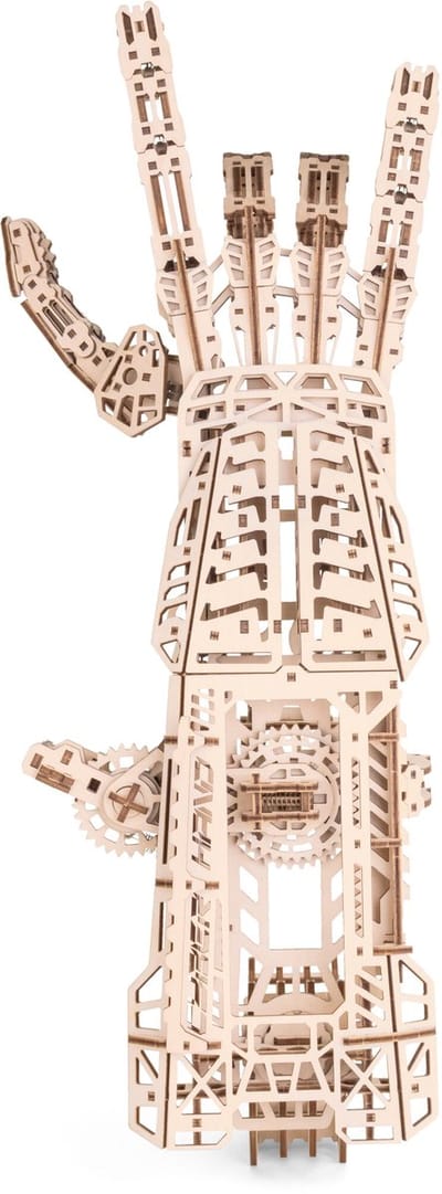Eco Wood Art Modelbouwpakket Cyber Hand - 3D Puzzel - Miniatuur Bouwpakket Volwassenen - DIY - Knutselen - Hout
