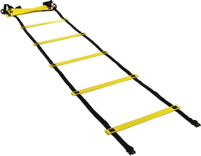 Coördinatie Ladder - Agility Ladder - Sport Training - Vaste Platte Sporten - 4 Meter - Geel