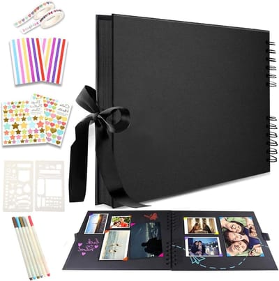 Fotoboek 29 x 21,5 cm met 80 pagina's - Perfect voor DIY scrapbooking, bruiloften, verjaardagen en kerstfeestjes