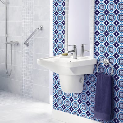 Zelfklevende tegelmuurstickers voor keuken en badkamer - 60 Azulejos cementtegelstickers - 60 stickers 20x20cm