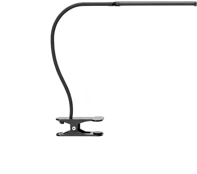 AHD® Bureaulamp LED - Burolamp - Bureaulamp Met Klem - Bureaulamp Kind - Bureaulamp LED Dimbaar - Zwart - 63cm x 5cm x 40cm