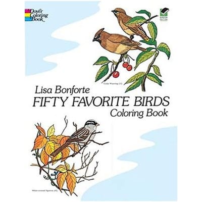 Fifty Favourite Birds Colouring Book - Lisa Bonforte