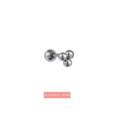 Go Dutch Label Oorknoppen 3 dots Zilver