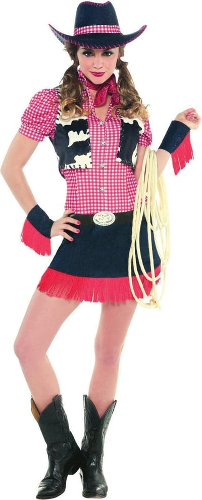 Amscan Verkleedkostuum Rawhide Cowgirl Dames Rood Maat M