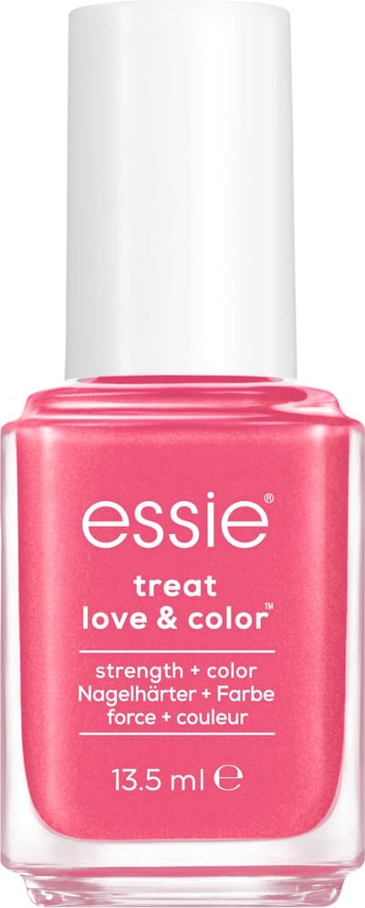 essie - TREAT LOVE & COLOR™ - 162 punch it up - roze - shimmer nagelverharder met calcium & camellia-extract - 13,5 ml