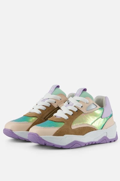 Muyters Sneakers paars Leer - Maat 31 - Kinderschoenen