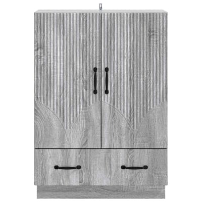 vidaXL - Dressoir - met - lade - Grijs - sonoma - 66 - x - 34,5 - x - 92 - cm - Bewerkt - hout