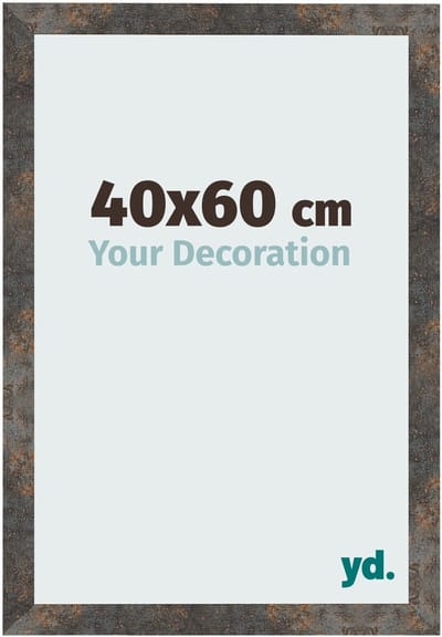 Your Decoration - Fotolijst 40x60 cm - MDF - Geoxideerd Metaal - Bologna