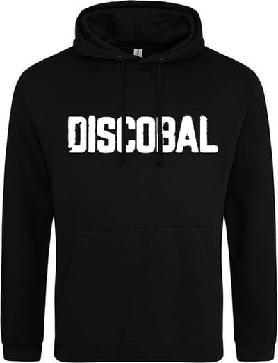 DISCOBAL Hoodie | Sweater | Capuchon | Trui | Hooded | Print | Zwart | Maat 3XL