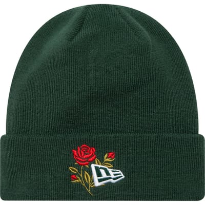 New Era Rose Icon Cuff Knit Beanie Hat 60580736, Unisex, Groen, Muts, maat: OSFM