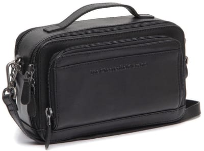 Chesterfield Rovon Waxed Pull Up Schoudertas - Zwart