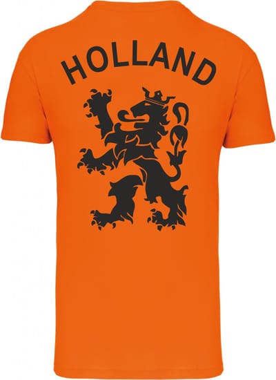 T-shirt Holland Leeuw Achterkant | Koningsdag kleding | Oranje Shirt | Oranje | maat XS