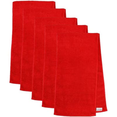 The One Towelling The One Sporthanddoek 30x130 cm 450 gram Rood (5 stuks)