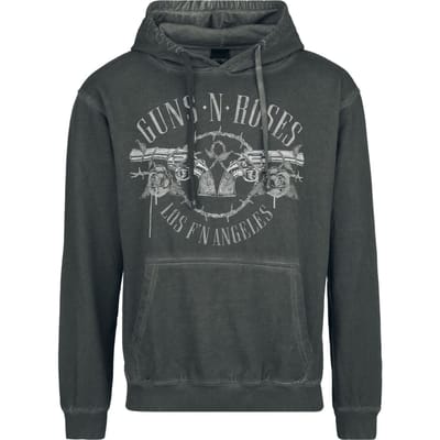 Guns N' Roses Top Hat Skull Heren Trui met capuchon - grijs - S
