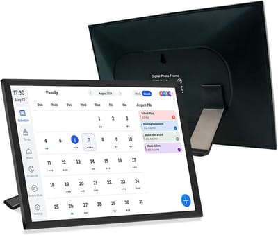 Slimme WiFi Digitale Fotolijst met Agenda, Familiekalender en Planner - 10.1 Inch HD Touchscreen