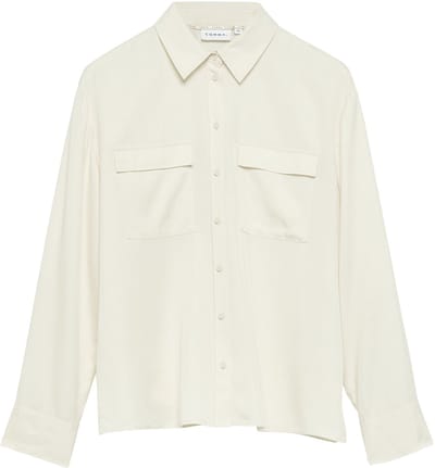 Dames Casual Lyocell Hemd met Opgestikte Zakken COMMA