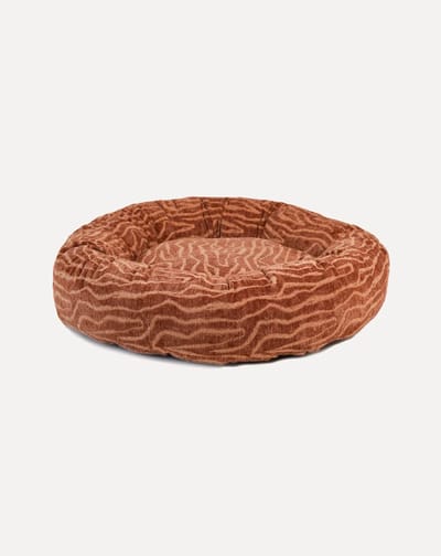 DOGGUO® Donut Hondenmand - S 50x50 cm - Orthopedisch Hondenkussen - Honden Kussen voor Hond & Katten - Zachte Hondenbed met Rand - Wasbare Hoes - Memory Foam - Dog Bed - Coussin Chien - Beige Brown