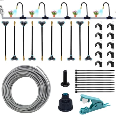 Automatisch Irrigatiesysteem - Tuinsproeier Set - Planten Water Geven - 360 Graden Dekking - 10 Meter Lengte