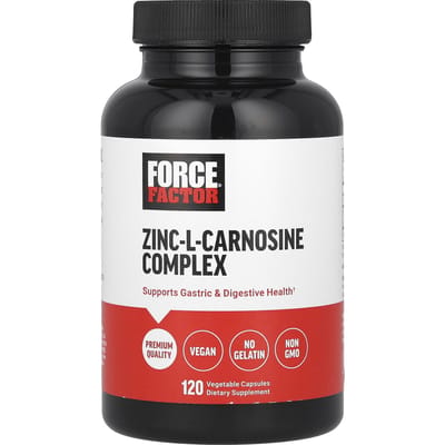 Force Factor, Zink-l-Carnosine Complex, 120 Veggie Capsules