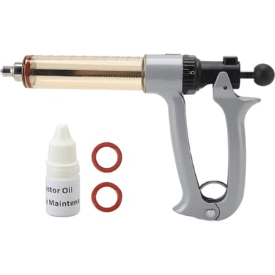 Seringue métallique semi-automatique, injecteur continu semi-automatique professionnel pour poulet, canard, oie gray