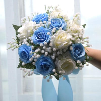 Bruidsmeisje Bruiloft Boeket Zijde Kunst Pioenrozen Bloemen Bruid Houdt Bloemen Mariage Boeket Bruiloft Accessoires gray