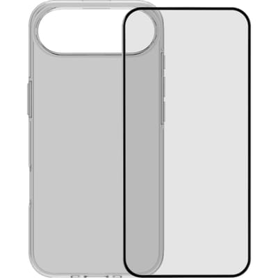 BlueBuilt Back Cover iPhone Air Transparant + BlueBuilt iPhone Air Screenprotector Glas
