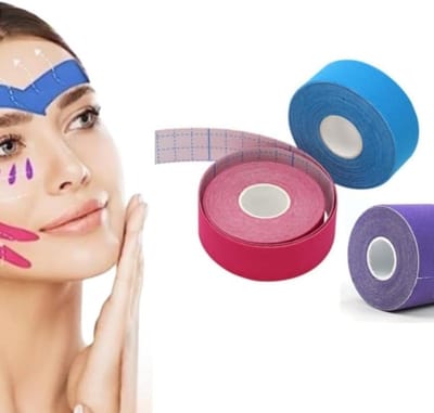 3 Stuks Gezichts Liftende Tape, Anti-Rimpel Patches, Multifunctionele Make-up Tape voor Strakkere Huid en Gezichtsversteviging