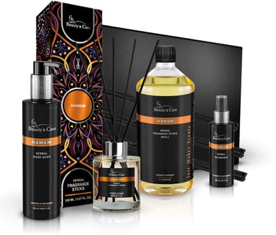Sauna Eucalyptus & Menthol Giftset 2 x 250 ml sauna geuren en 110 gram menthol kristallen - Beauty & Care - 1 Set - Voor Sauna Opgietingen