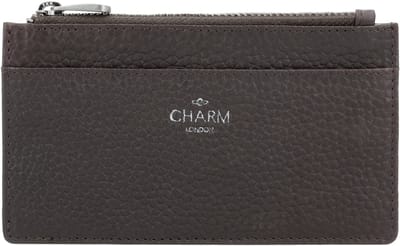 Charm London Washington Portemonnee - Sleuteletui - Muntgeld - Pasjes - Leren Dames Tas - Donkerbruin