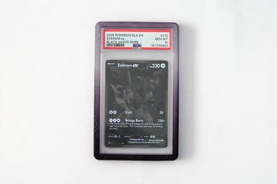 TCGprotection - PSA Guard – Smoked Quartz (Zwart - Grijs) Gradient met glittereffect / Slab Bumper - Beschermhoes voor Pokemon, MTG, TCG, Yu-Gi-Oh & One Piece – Verzamelen