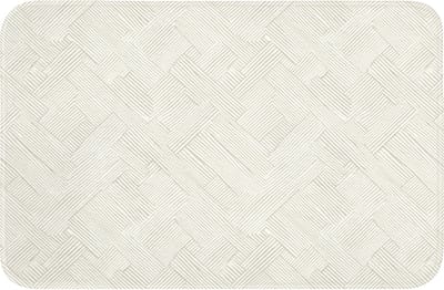 Badmat 60x40 cm - Antislip - Textuur - Abstract - Beige - Badmatten voor badkamer - Badkamermat - Douchemat - Badkamer mat
