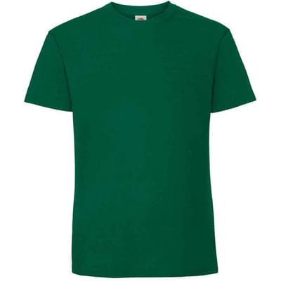 Fruit Of The Loom Heren Ringgesponnen Premium T-Shirt (College Groen)