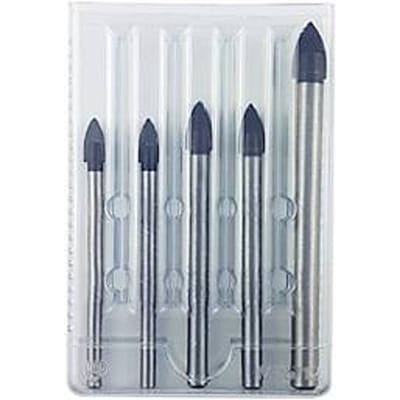 Projahn Kristal glas- en tegelboren set, 5-delig, rechte schacht, Ø 6-6-8-10 mm